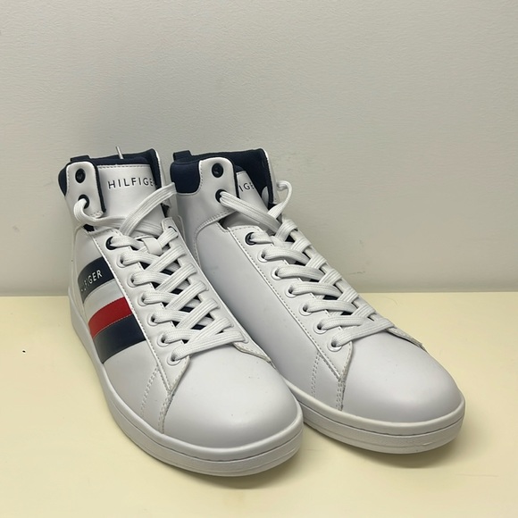 Tommy Hilfiger White High-top Converse Men’s Size 9 (NWOT) - Picture 1 of 6